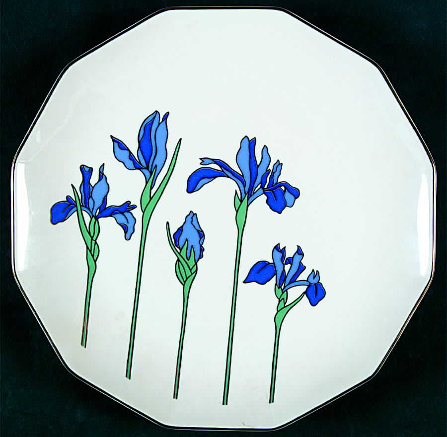 Iris Rhapsody Salad Plate by Otagiri-1