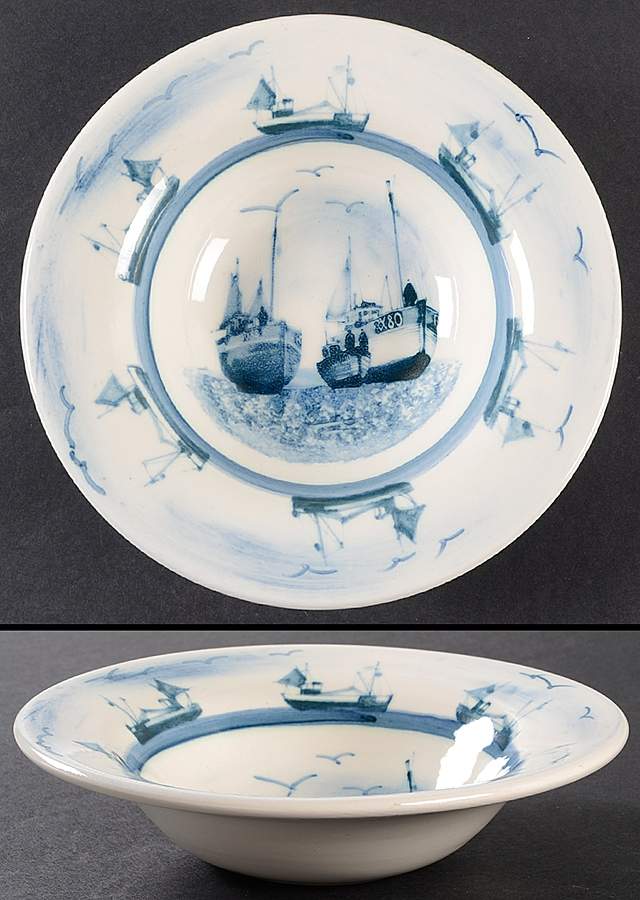 Nautical Rim Soup Bowl by Oxney Green-1