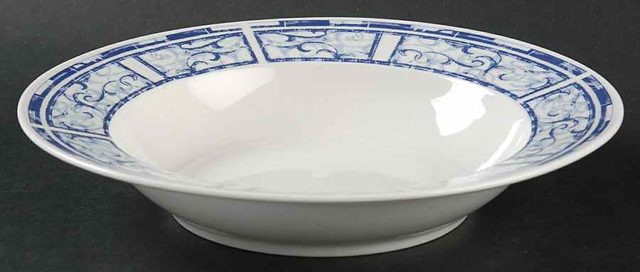 Breton Blue Rim Soup Bowl by Oneida-1