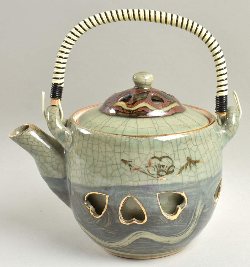 Soma Ware Teapot & Lid with Removable Top Handle by Otagiri-1