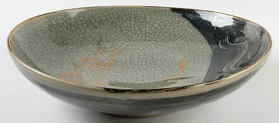 Soma Ware 10" Shallow Bowl by Otagiri-1