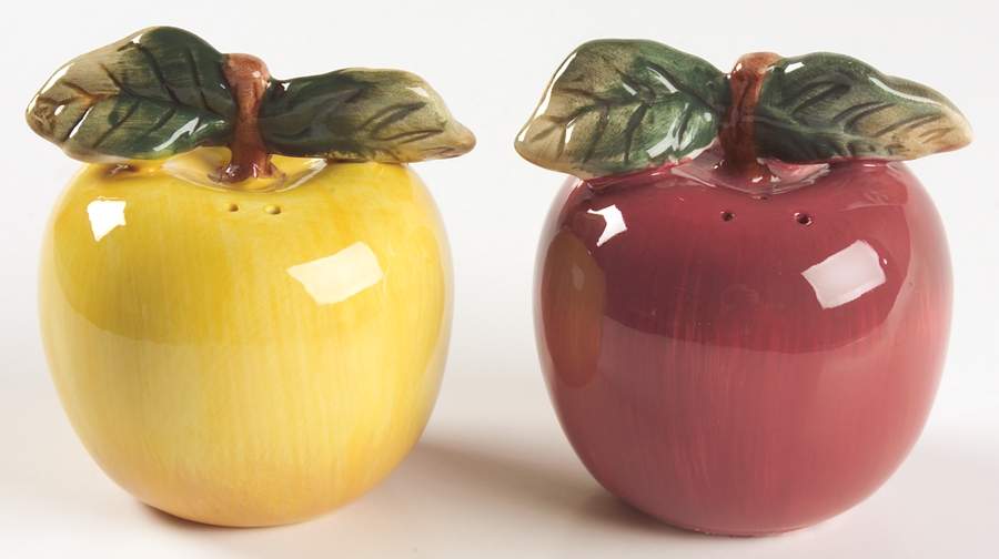 Vintage Fruit Salt & Pepper Set by Oneida-1