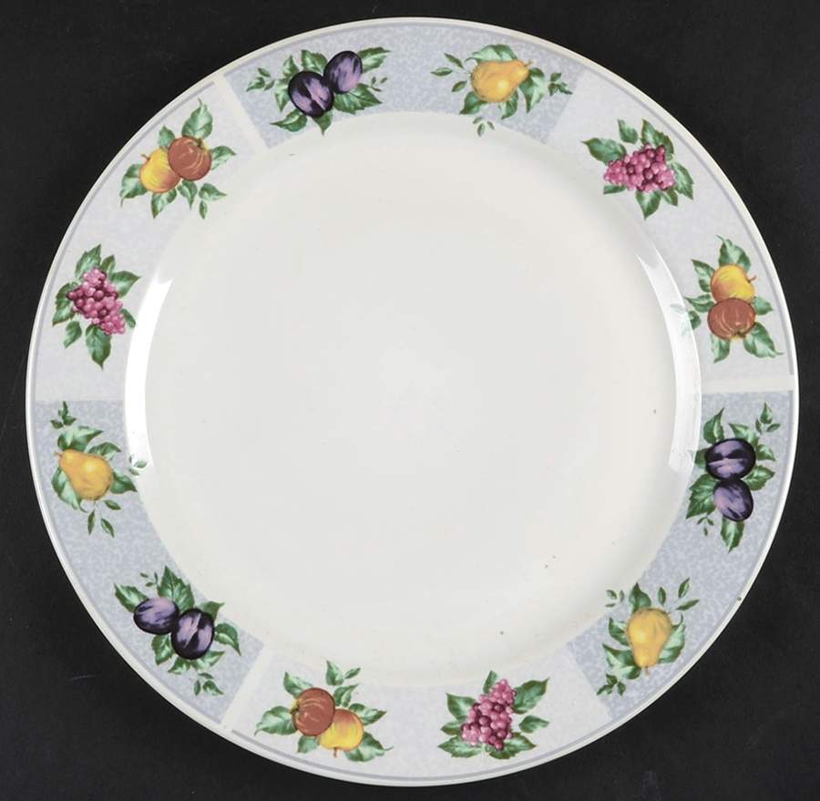 Vintage Fruit (Majesticware) 12" Chop Plate (Round Platter) by Oneida-1