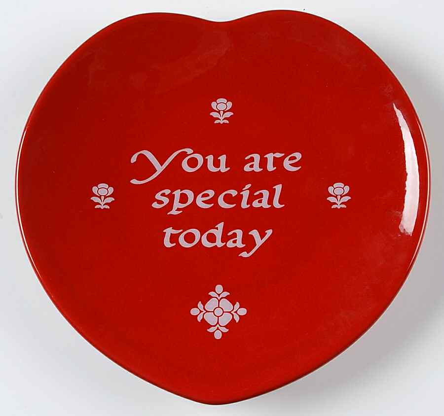 You Are Special Today 8" Heart Plate by Waechtersbach-1