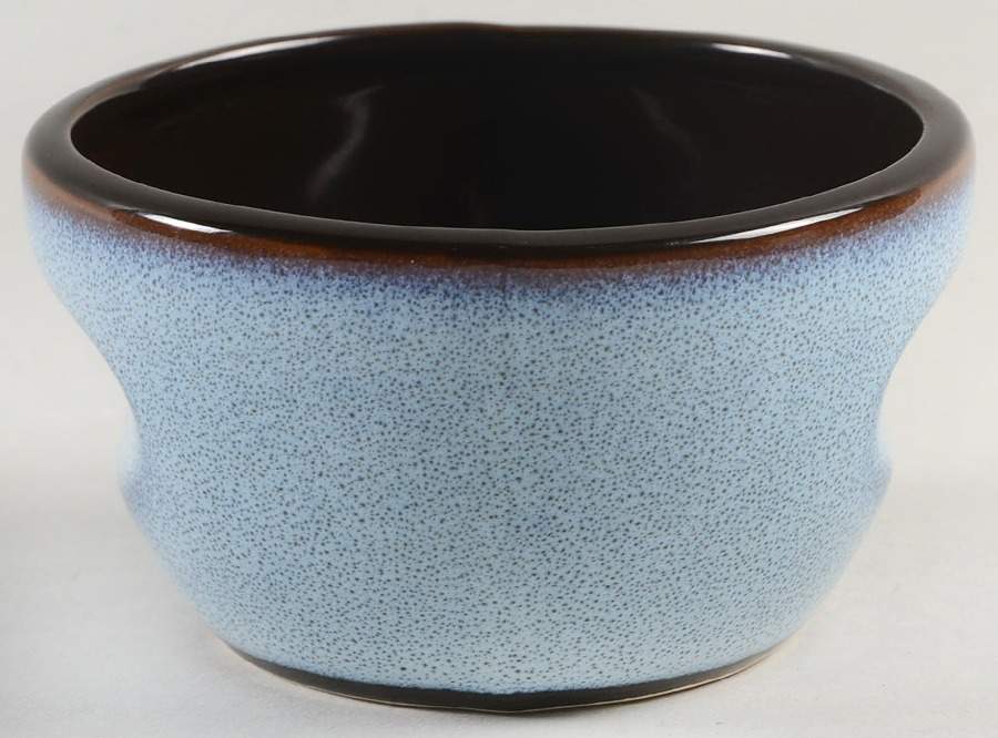 Russel Wright Sky Blue Family Size Open Sugar Bowl by Oneida-1