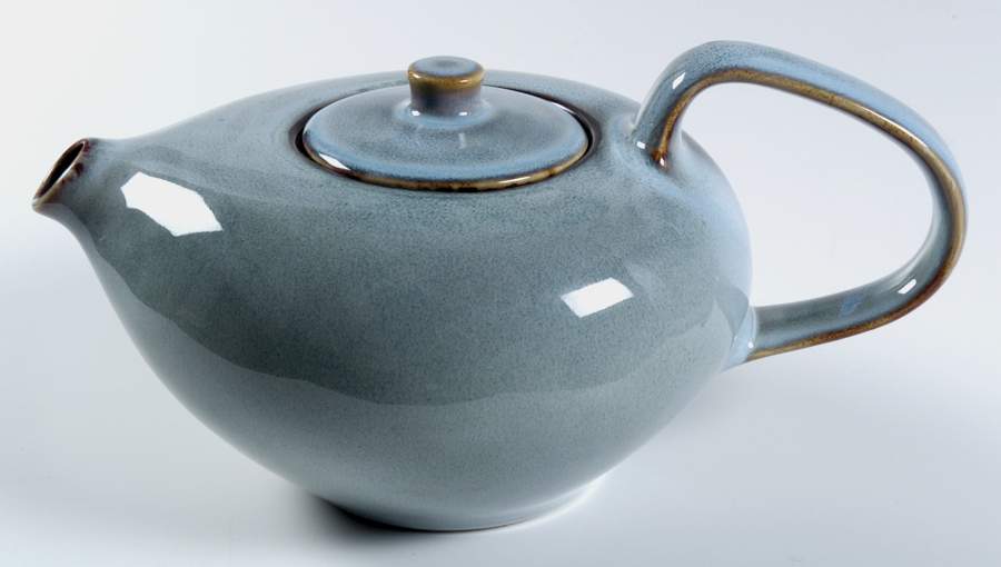 Russel Wright Sky Blue Teapot & Lid by Oneida-1