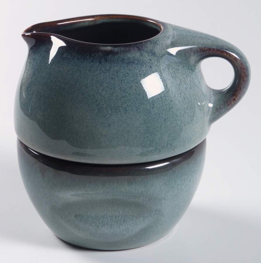 Russel Wright Sky Blue Family Stacking Creamer & Open Sugar by Oneida-1