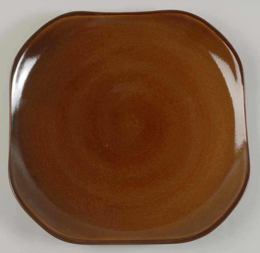 Russel Wright Chicory (Carmel) 13" Square Serving Platter by Oneida-1