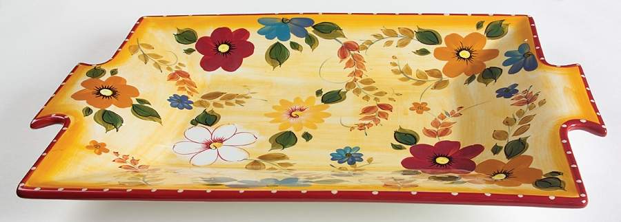 Sunset Bouquet 19" Rectangular Tray by Oneida-1