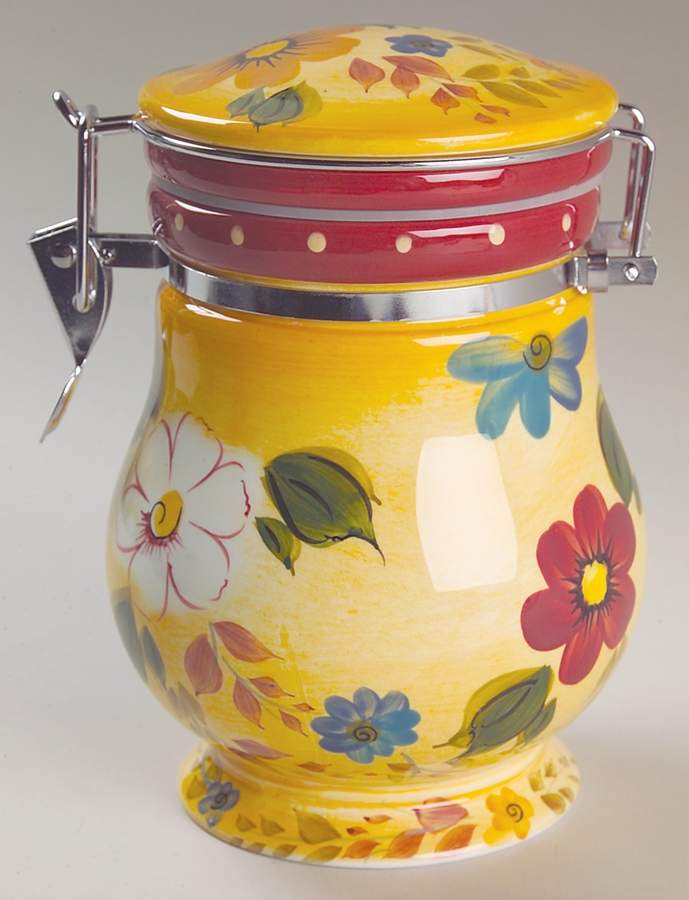 Sunset Bouquet Small Canister & Lid by Oneida-1