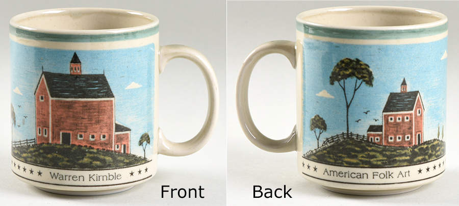 American Folk Art Mug by Otagiri-1