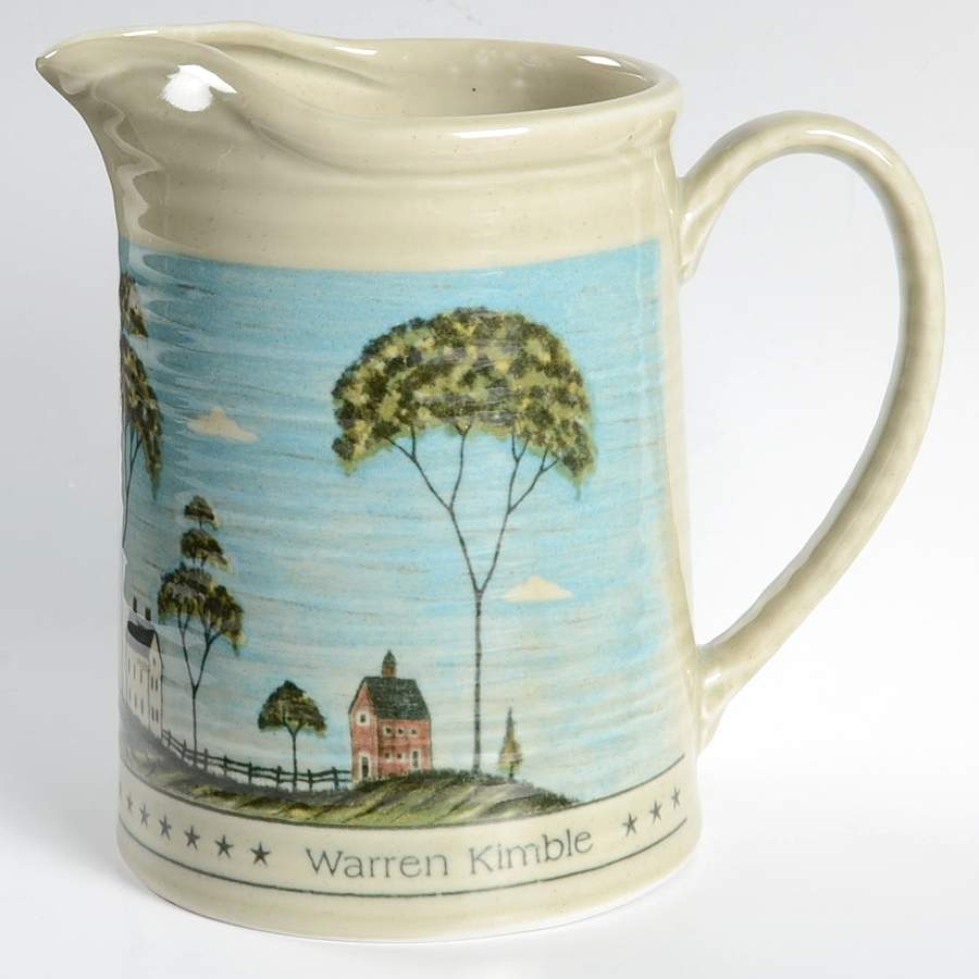 American Folk Art 36 Oz Pitcher by Otagiri-1