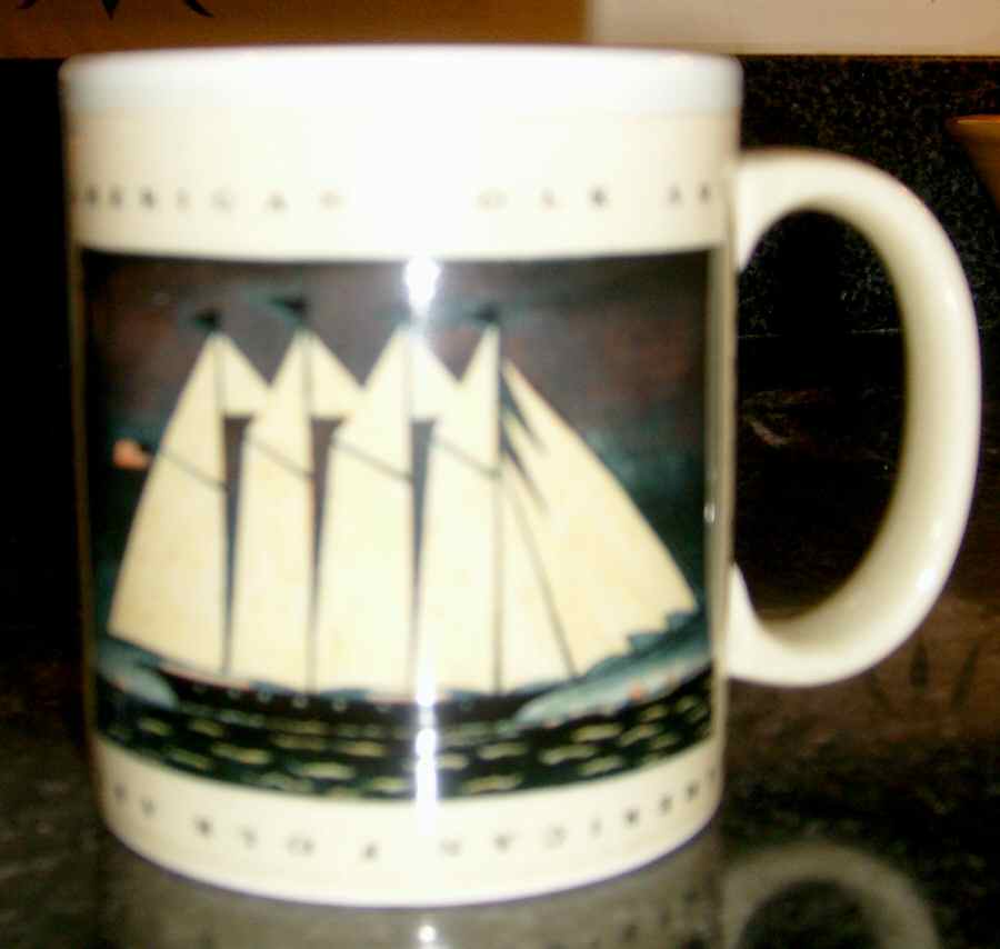 American Folk Art Mug by Otagiri-1