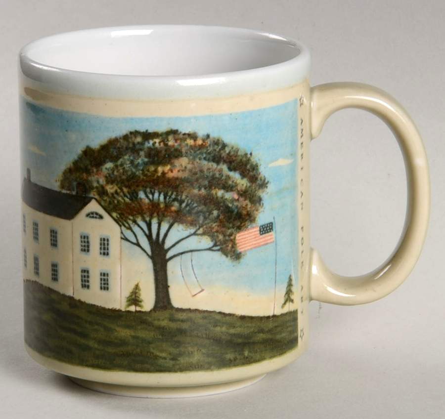 American Folk Art Mug by Otagiri-1