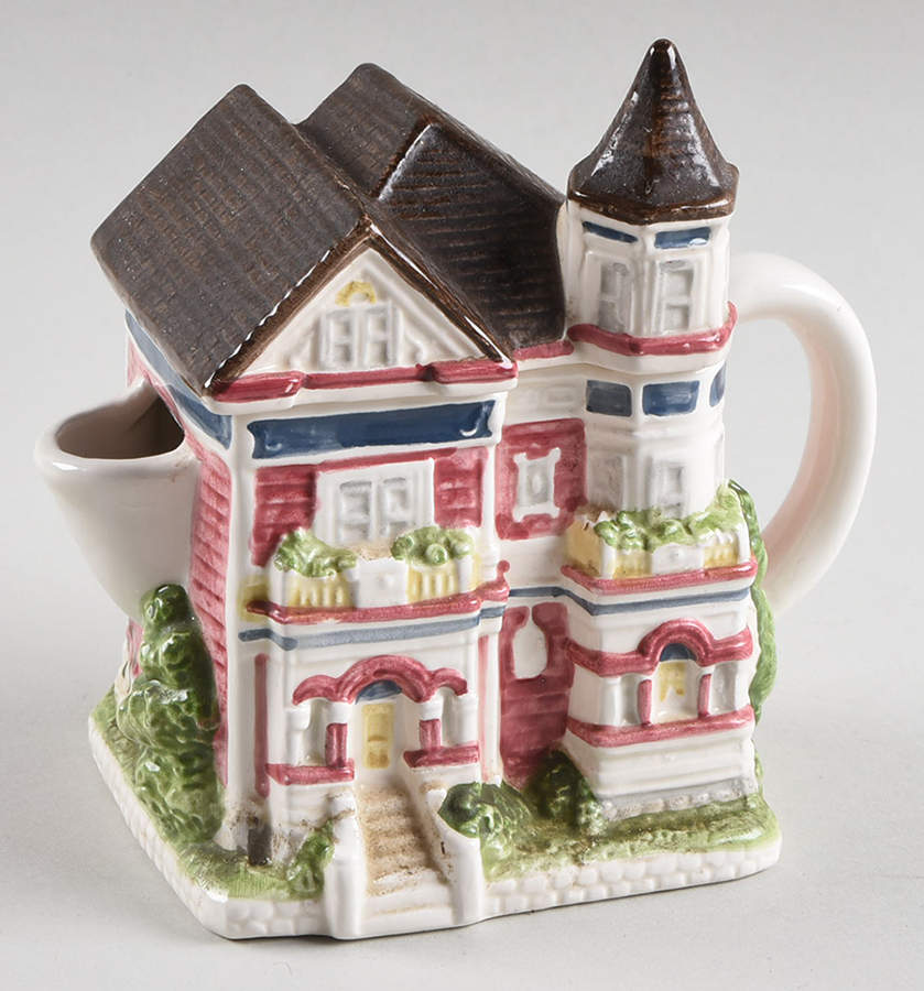 Victorian House Creamer & Lid by Otagiri-1