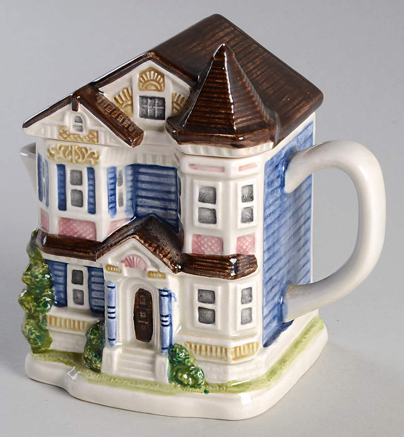 Victorian House Creamer & Lid by Otagiri-1