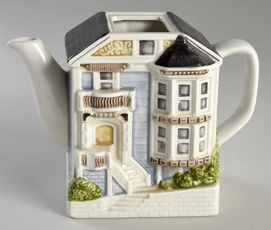 Victorian House Teapot No Lid by Otagiri-1