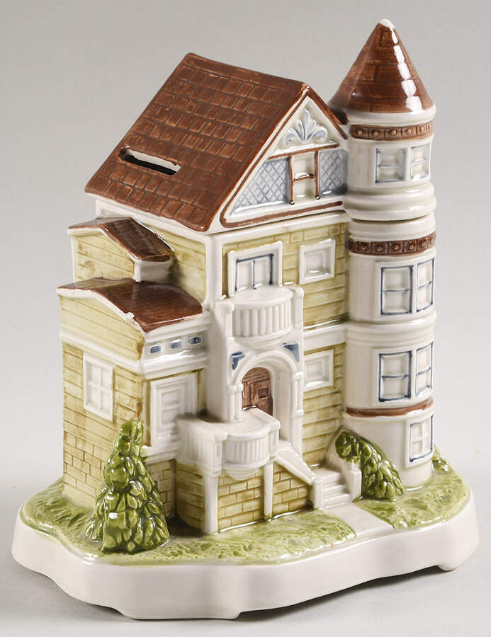 Victorian House Musical Bank by Otagiri-1