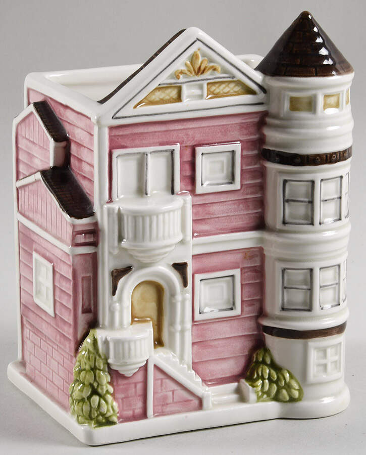 Victorian House 6" Planter by Otagiri-1