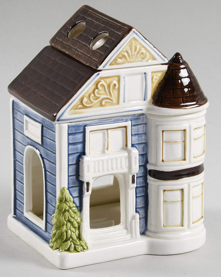 Victorian House Candle Votive & Lid by Otagiri-1