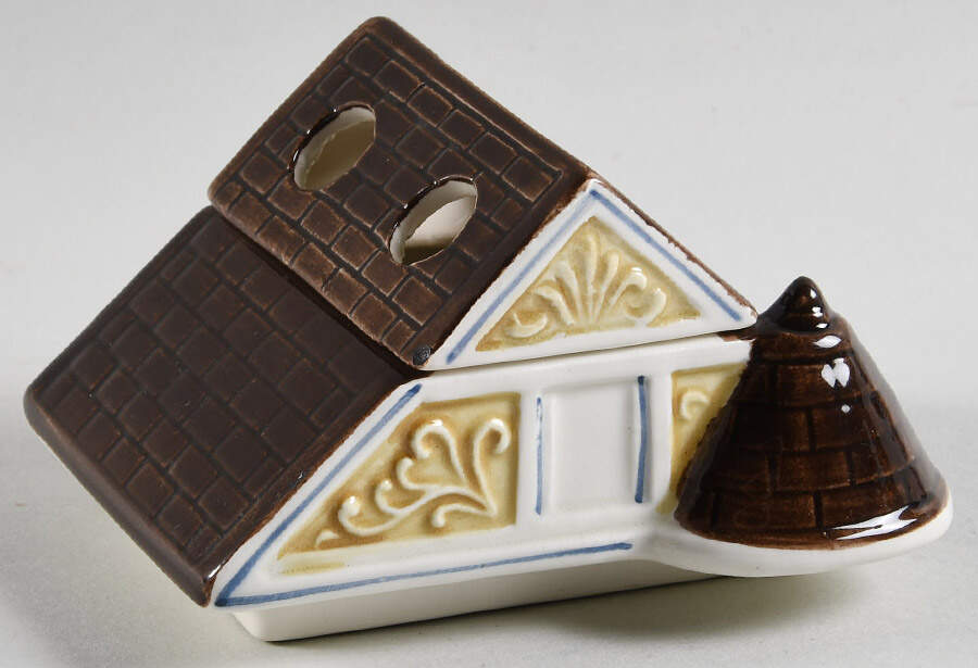 Victorian House Lid for Candle Votive by Otagiri-1