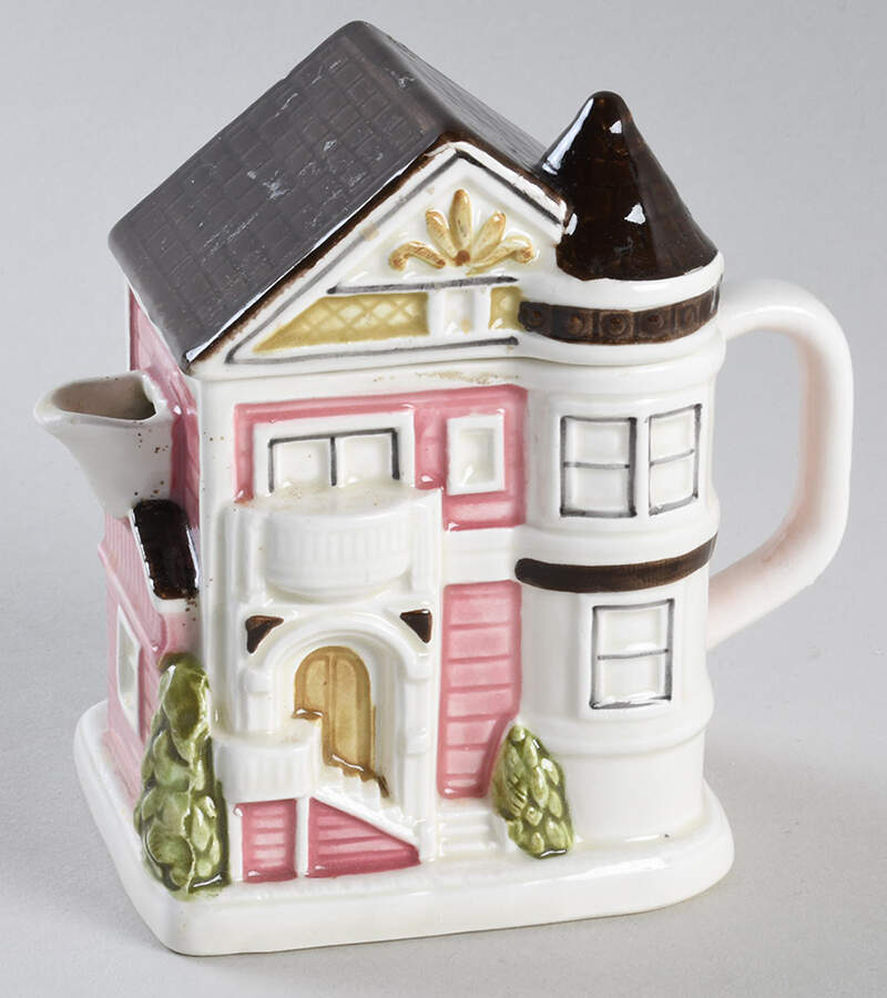 Victorian House Creamer & Lid by Otagiri-1