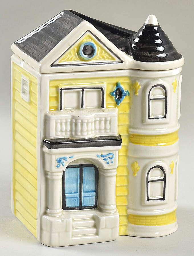 Victorian House Candy Jar & Lid by Otagiri-1