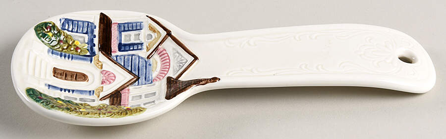 Victorian House Figural Spoon Rest by Otagiri-1