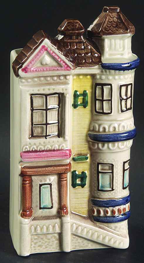 Victorian House Wall/Hanging Vase by Otagiri-1