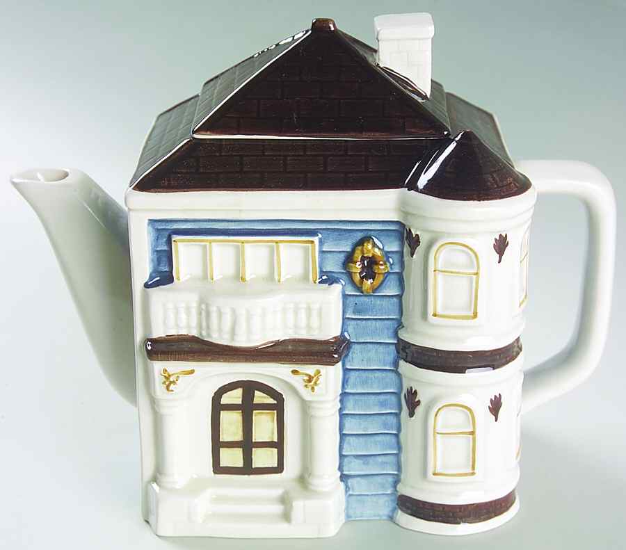 Victorian House Teapot & Lid by Otagiri-1