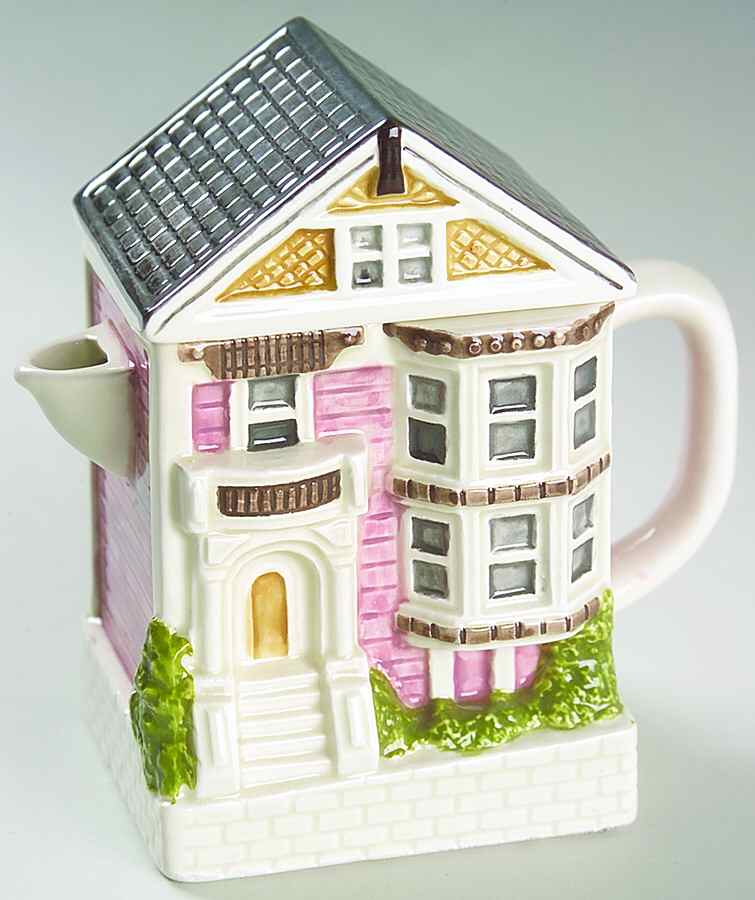 Victorian House Creamer & Lid by Otagiri-1