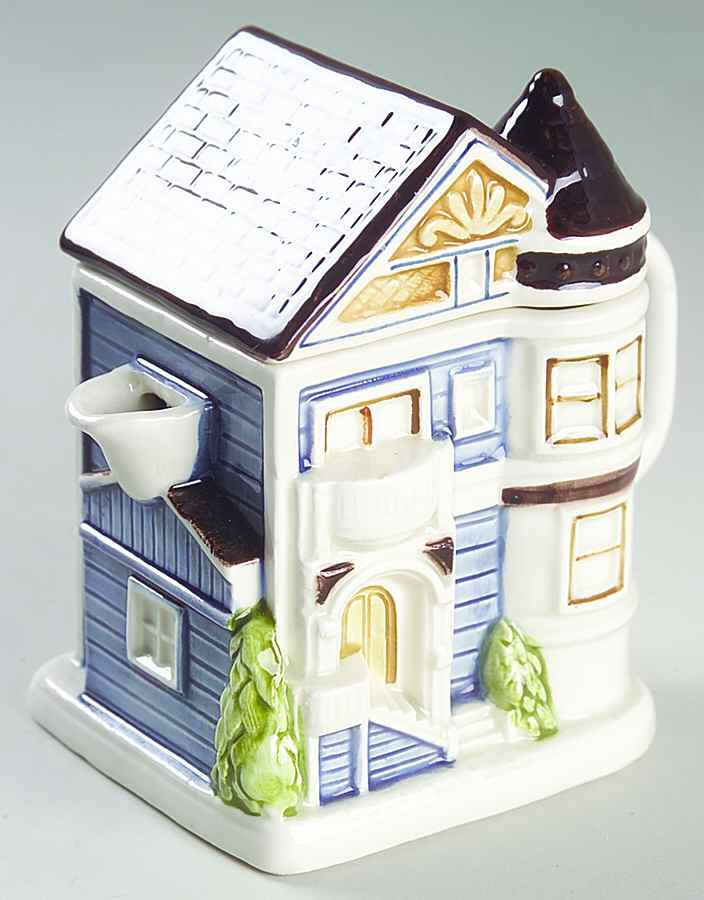 Victorian House Creamer & Lid by Otagiri-1