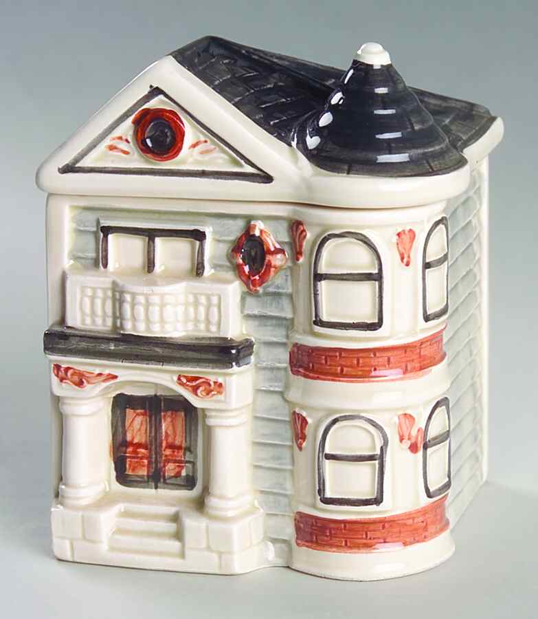 Victorian House Sugar Bowl & Lid by Otagiri-1