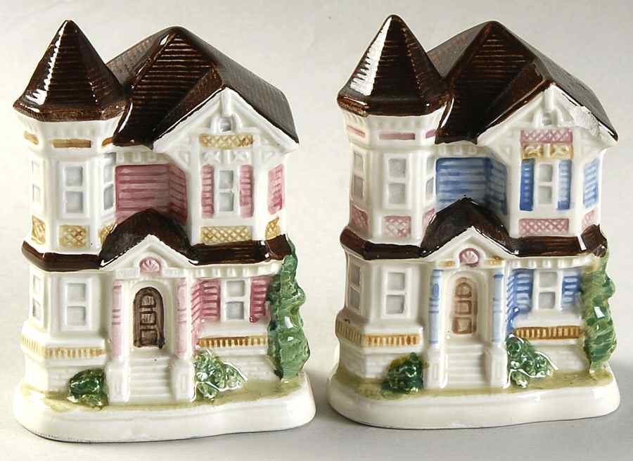 Victorian House Salt & Pepper Set by Otagiri-1