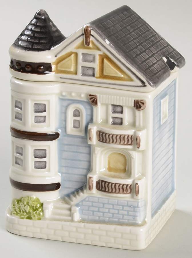Victorian House Sugar Bowl & Lid by Otagiri-1