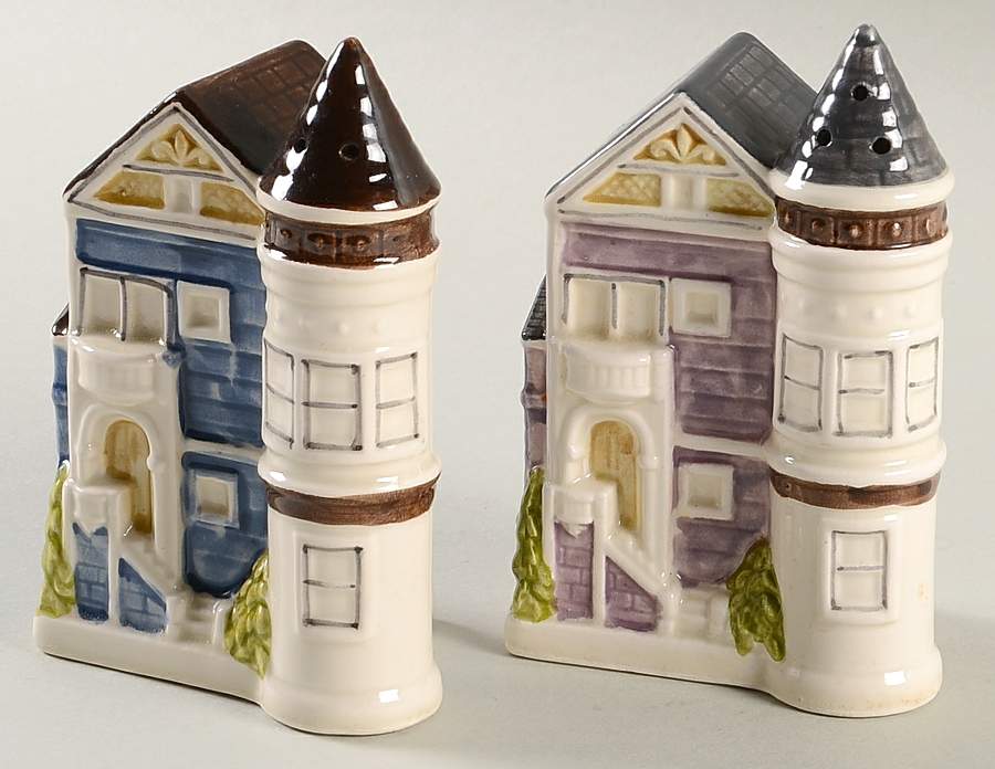Victorian House Salt & Pepper Set by Otagiri-1