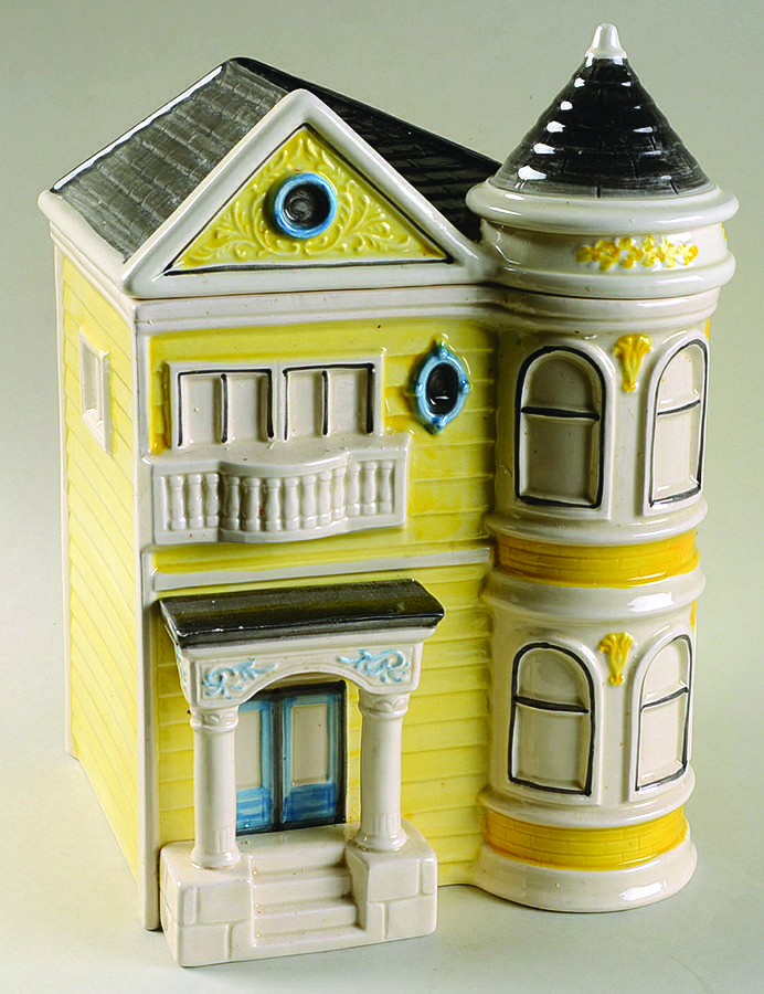 Victorian House Large Canister & Lid by Otagiri-1