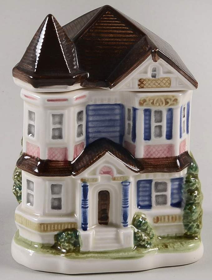 Victorian House Sugar Bowl & Lid by Otagiri-1