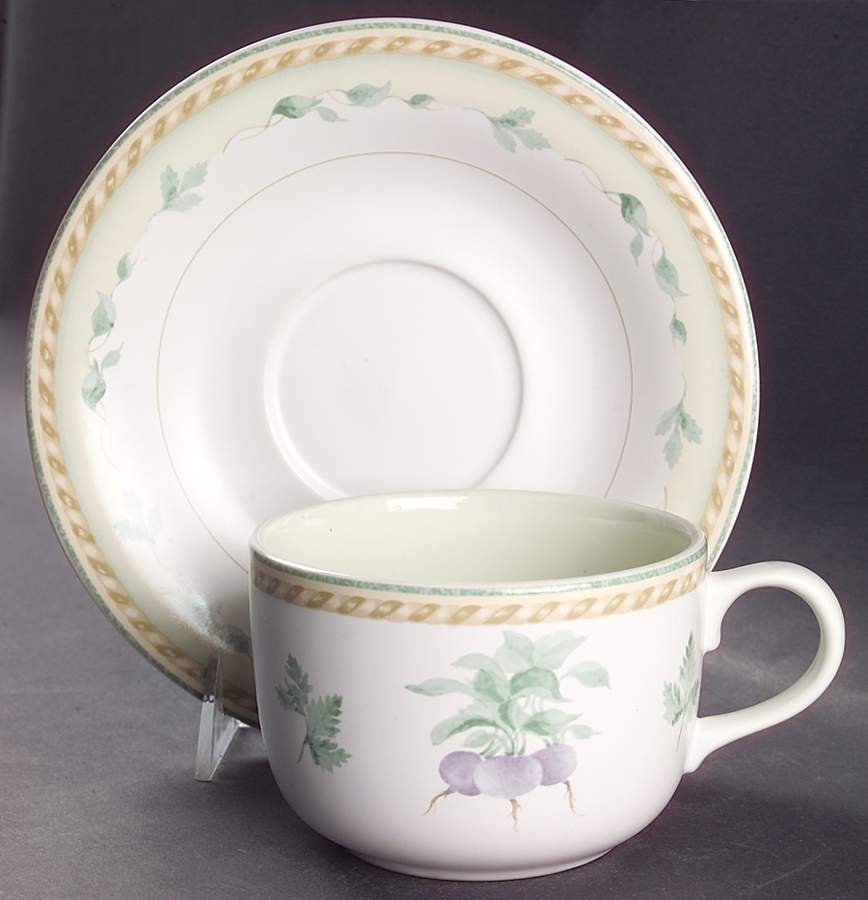 Julienne Flat Cup & Saucer Set by Oneida-1