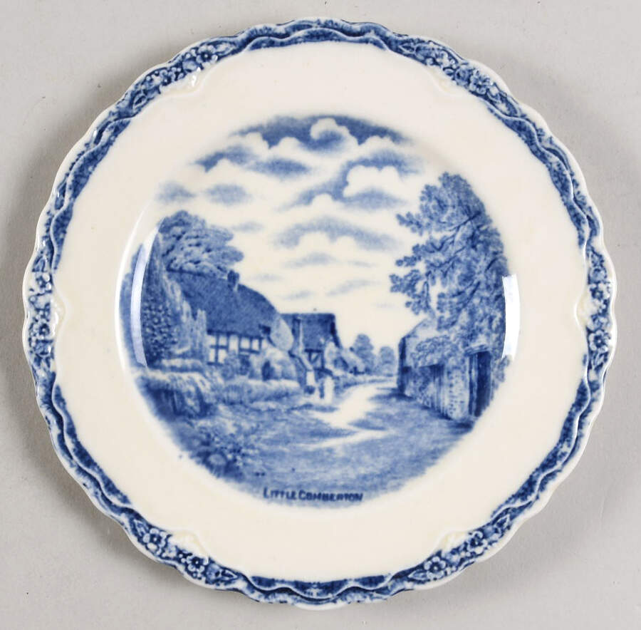 Country Side (Blue) Bread & Butter Plate by Old Hall-1