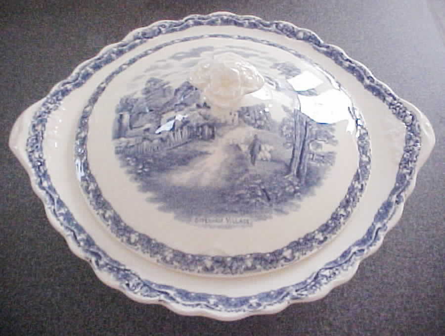 Country Side (Blue) Tureen &  Lid by Old Hall-1
