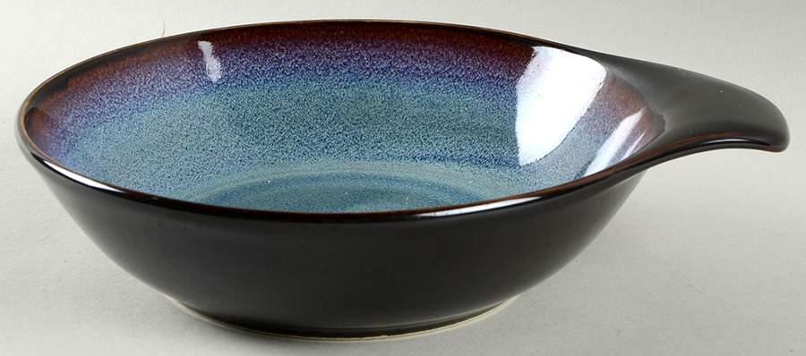 Russel Wright Midnight Blue Lugged Soup Bowl by Oneida-1