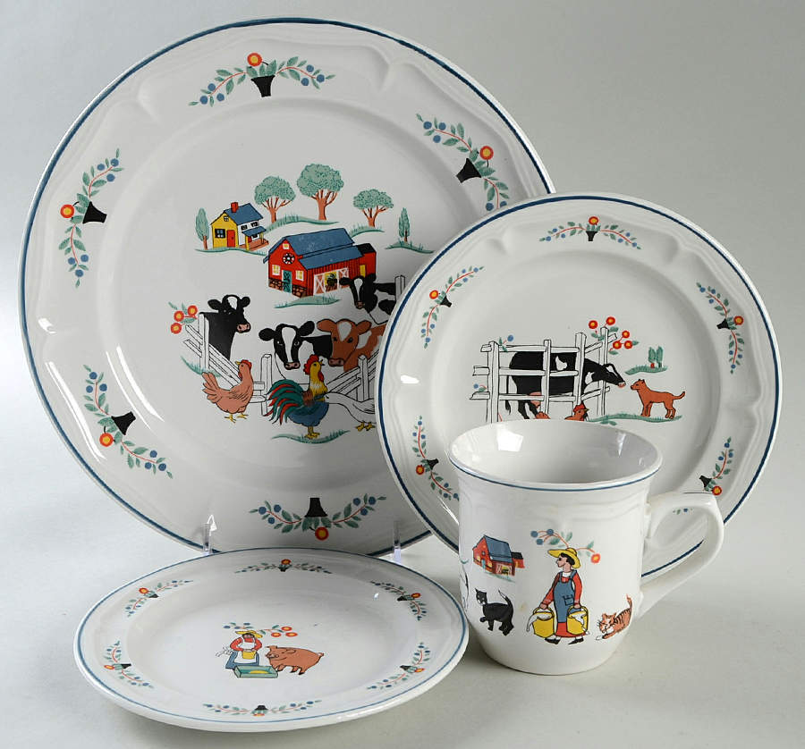 Farm Friends 4 Piece Place Setting by Oneida-1