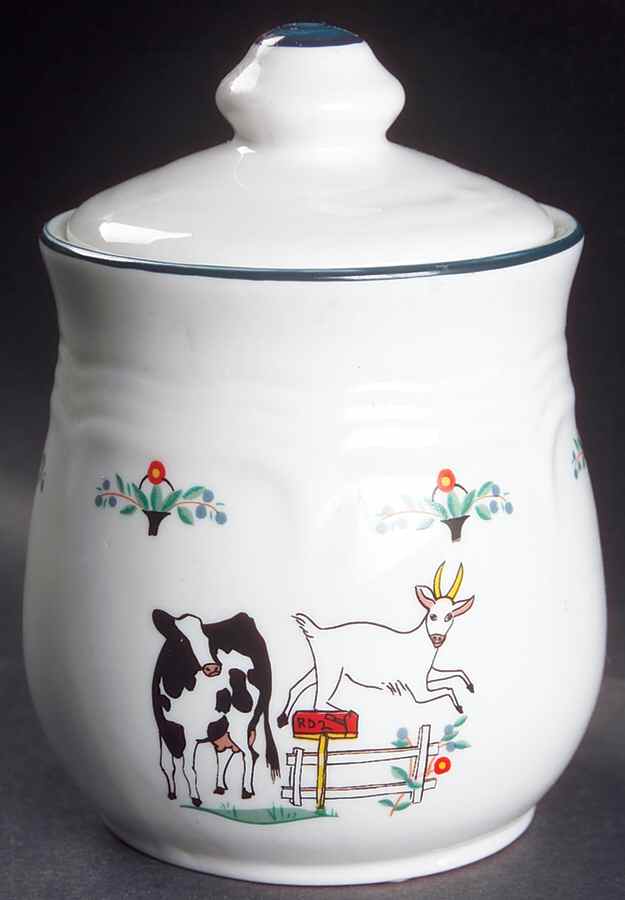 Farm Friends Sugar Bowl & Lid by Oneida-1