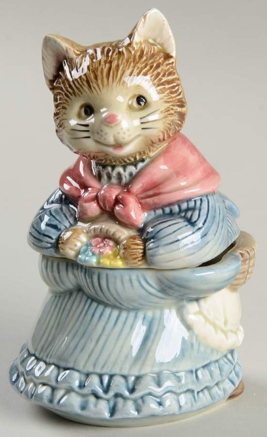 Whiskers Sugar Bowl & Lid by Otagiri-1