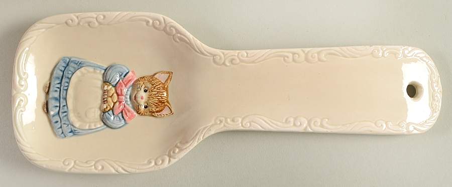 Whiskers Spoon Rest/Holder (Holds 1 Spoon) by Otagiri-1