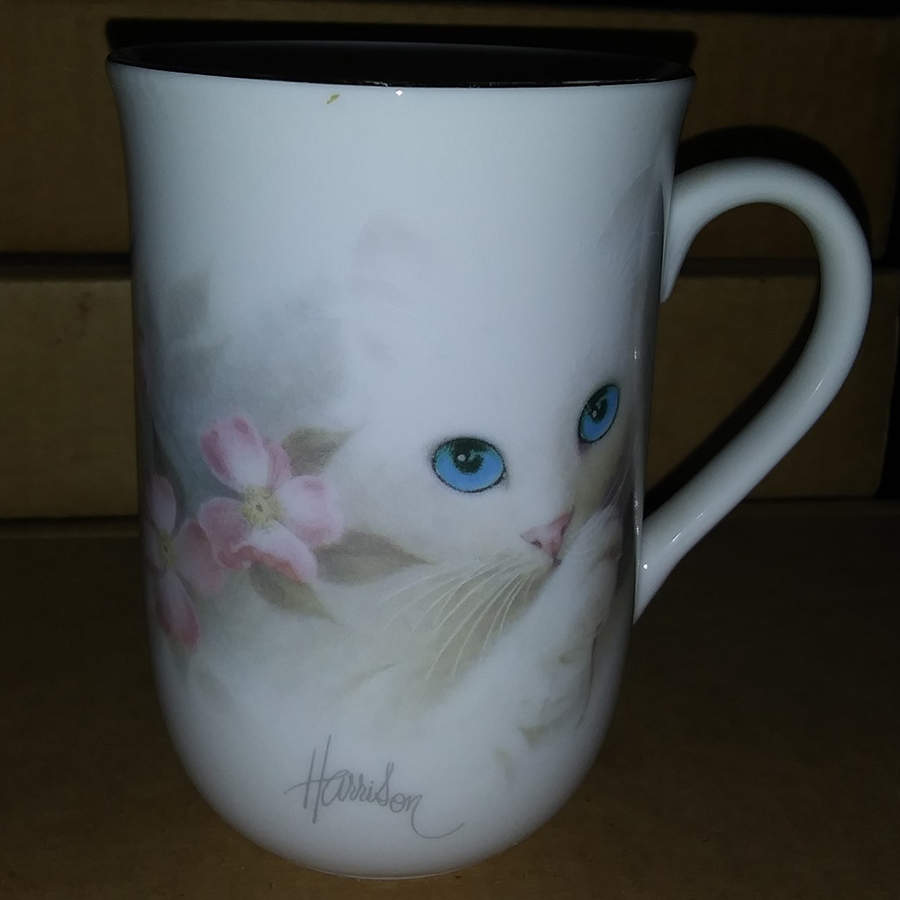 Cat And Rose Mug by Otagiri-1