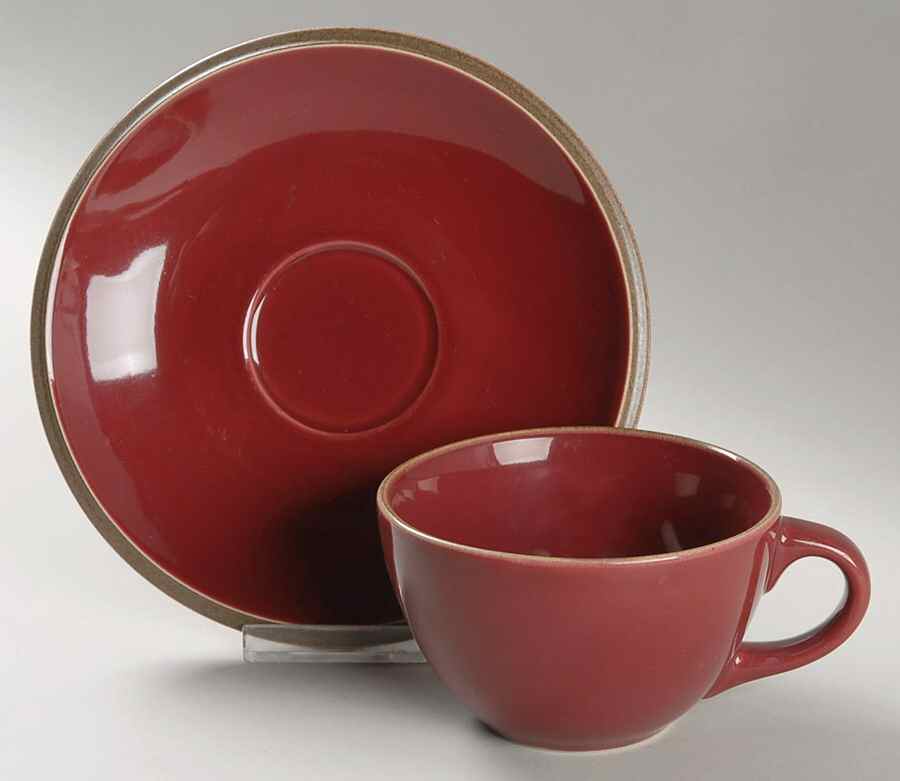 Teramo Apple Flat Cup & Saucer Set by Oneida-1