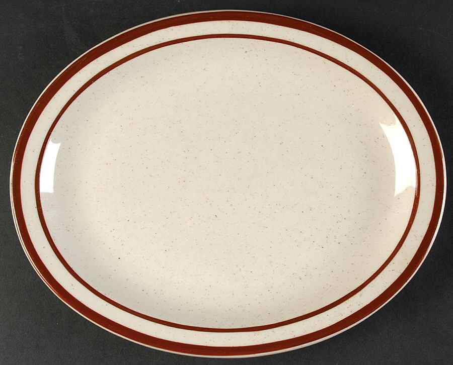 Dune Brown 11" Oval Serving Platter by Oneida-1