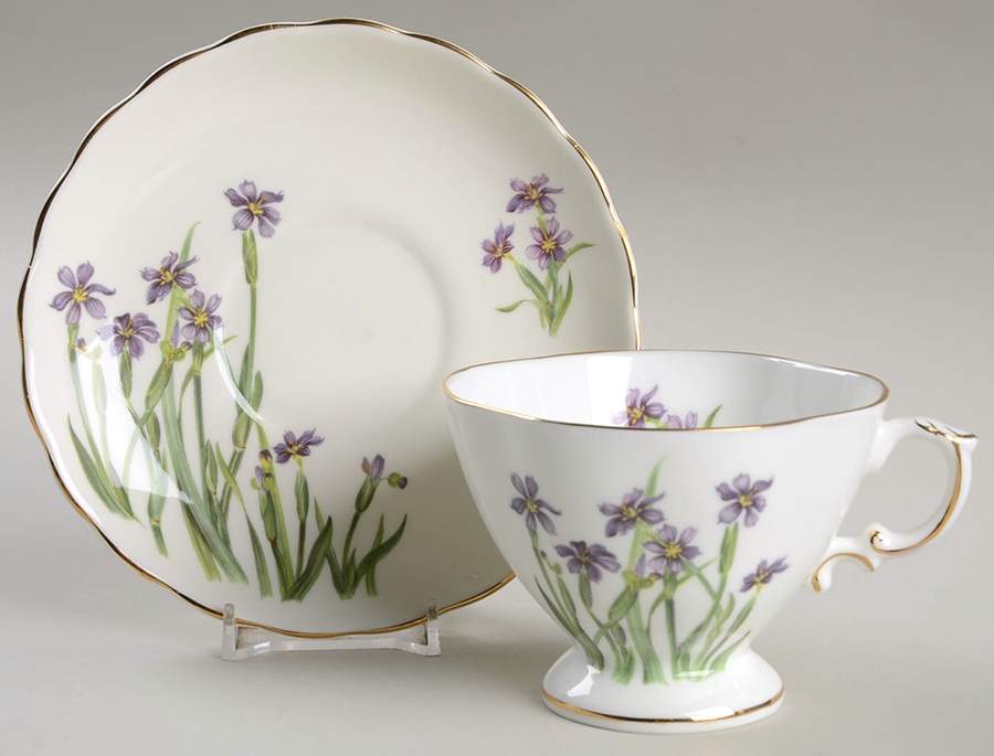 Bermudiana Footed Cup & Saucer Set by Oakley China Ltd-1